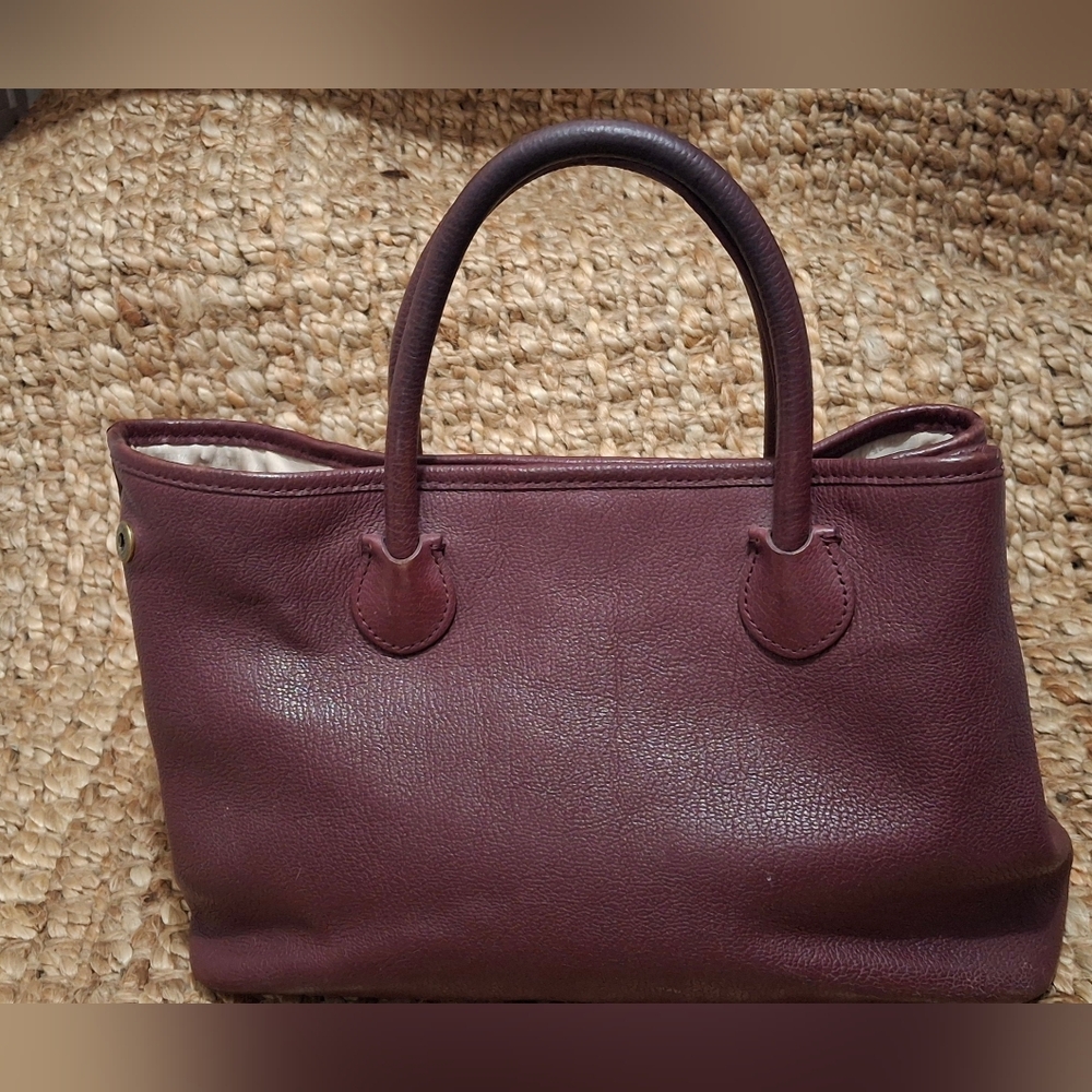 Ralph Lauren Elegant Leather Handbag Crossbody‎ Burgundy Casual Western Boho
